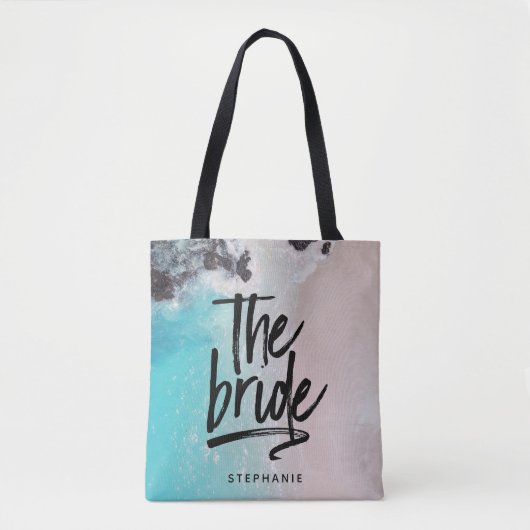 Personalisierter Strand Die Bridge Tote Tag Tasche (Vorderseite)
