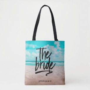 Personalisierter Strand Die Bridge Tote Tag Tasche