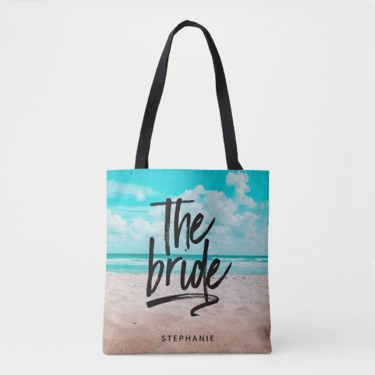 Personalisierter Strand Die Bridge Tote Tag Tasche (Vorderseite)