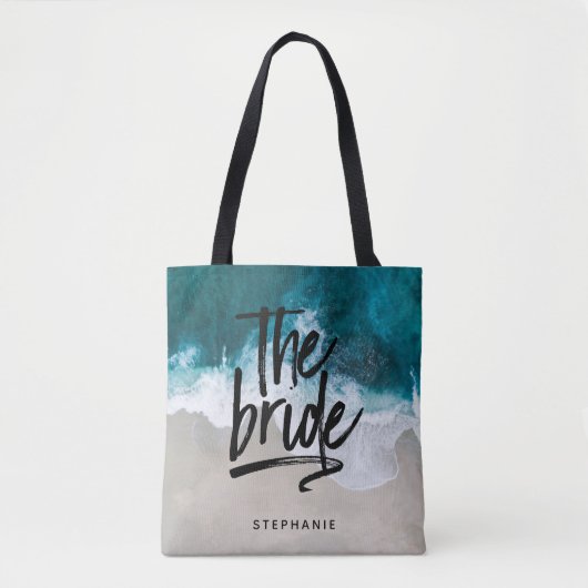 Personalisierter Strand Die Bridge Tote Tag Tasche (Vorderseite)