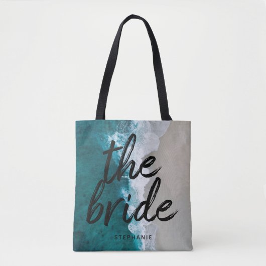 Personalisierter Strand Die Bridge Tote Tag Tasche (Vorderseite)