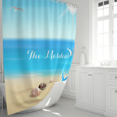 Personalisierter Strand Duschvorhang