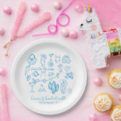 personalisierter Strand Junggesellinnenabschied Lo Pappteller (Party)