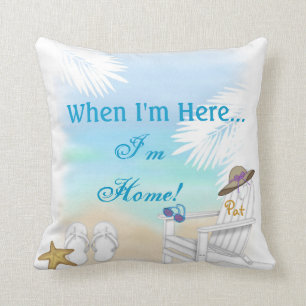 PERSONALISIERTER STRAND PILLOWGIFT FÜR DEN KISSEN