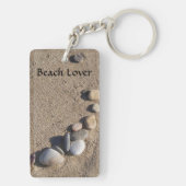 Personalisierter Strand-Schlüsselanhänger Schlüsselanhänger (Rückseite)