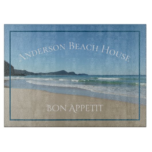 Personalisierter Strand Schneidebrett (Vorderseite)