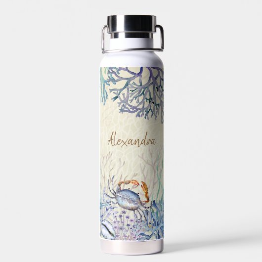 Personalisierter Strand Trinkflasche (Rückseite)