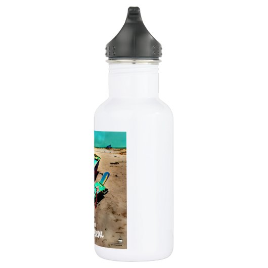 Personalisierter Strandbadevorsitzender Edelstahlflasche (Rechts)