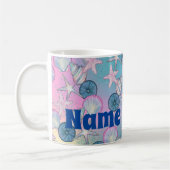 Personalisierter Stranddesign Coffee Tasse (Links)