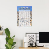 Personalisierter Strandnachrichtenkalender Poster (Heimbüro)