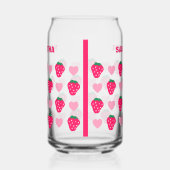 Personalisierter Strawberry & Hearts Mama Mutterta Dosenglas (Rechts)