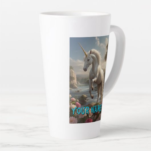 Personalisierter Stream der Blume Milchtasse (Rechte Ecke)