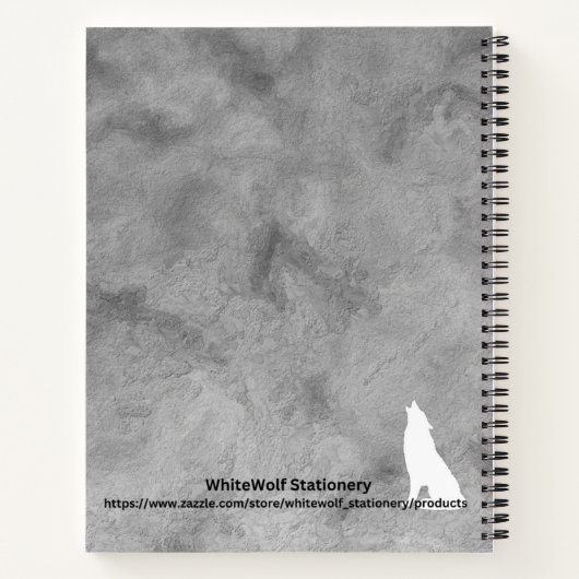 Personalisierter Stream der Blume Notizblock (Rückseite)