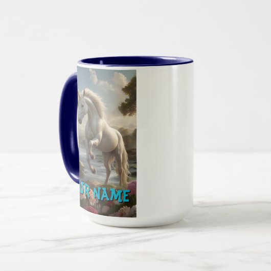 Personalisierter Stream der Blume Tasse (Vorderseite Links)