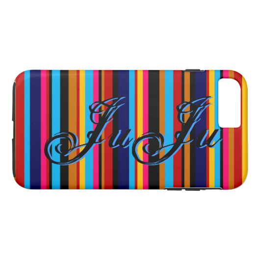 Personalisierter Streifen Case-Mate iPhone Hülle (Rückseite (Horizontal))