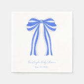 Personalisierter, Streifen-Ribbon-Coquette Serviette (Vorderseite)
