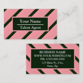 Personalisierter Streifen Visitenkarte (Vorne/Hinten)