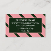 Personalisierter Streifen Visitenkarte (Rückseite)