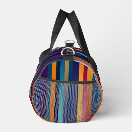 Personalisierter Streifenmuster Duffle Bag (Rechts)