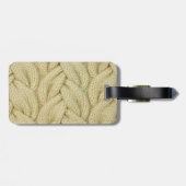 Personalisierter | strickender Muster-Gepäck-Umbau Gepäckanhänger (Rückseite horizontal)