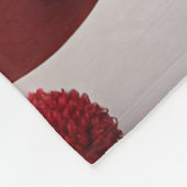 Personalisierter Strickschneemann Fleecedecke (Ecke)