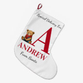 Personalisierter Strumpf Großer Weihnachtsstrumpf (Vorderansicht (hängend))