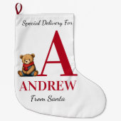 Personalisierter Strumpf Großer Weihnachtsstrumpf (Vorderseite)