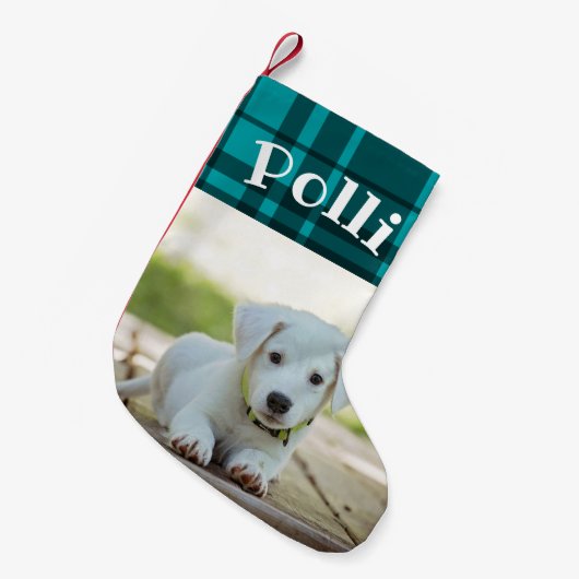 Personalisierter Strumpf Individuelle Name Kleiner Weihnachtsstrumpf (Vorderansicht (hängend))