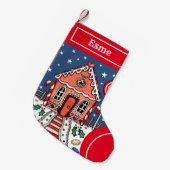 Personalisierter Strumpf Kleiner Weihnachtsstrumpf (Vorderansicht (hängend))