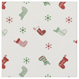 Personalisierter Strumpf Pattern Stoff