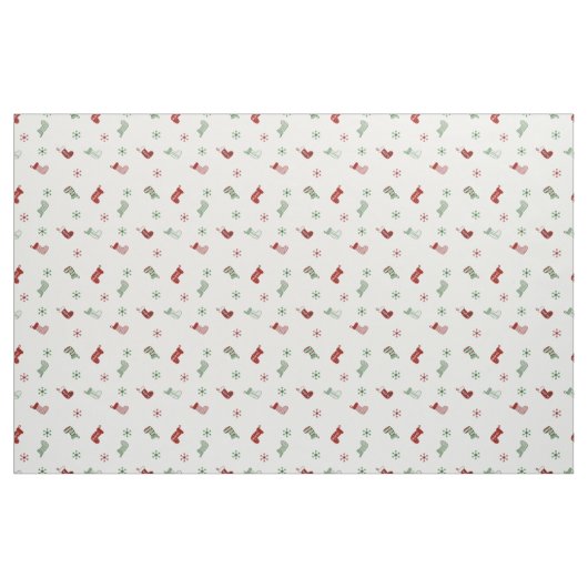 Personalisierter Strumpf Pattern Stoff (Fat Quarter (45,7 x 55,9 cm))