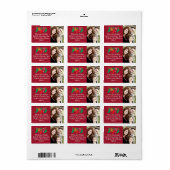 Personalisierter Strumpf / Present Mailing Label Adressaufkleber (Vorne)