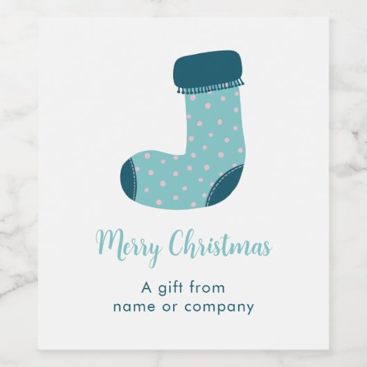 Personalisierter Strumpf Weinetikett (Einzelnes Label)