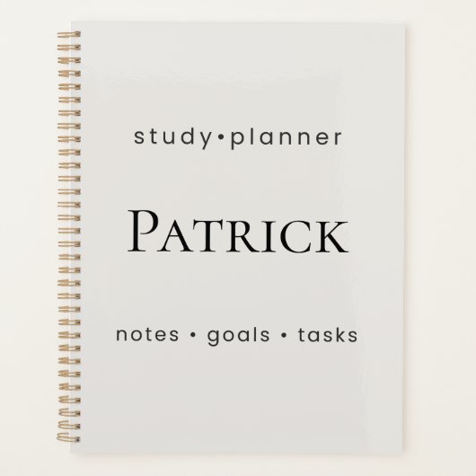 Personalisierter Studienplaner Aesthetic StudentWö Planer (Vorderseite)