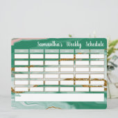 Personalisierter Stundenplan (Stehend Vorderseite)