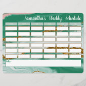 Personalisierter Stundenplan (Vorderseite)