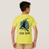 Personalisierter Stuntscooter-T - Shirt - Kickscoo (Schwarz voll)