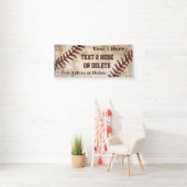 Personalisierter Super Cooler Vintager Baseball-Ba Banner (Insitu)