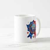 Personalisierter Super-Dad-Individueller Name Held Kaffeetasse (VorderseiteRechts)