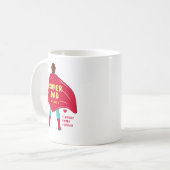Personalisierter Super-Daddy-Becher | Benutzerdefi Kaffeetasse (Vorderseite Links)