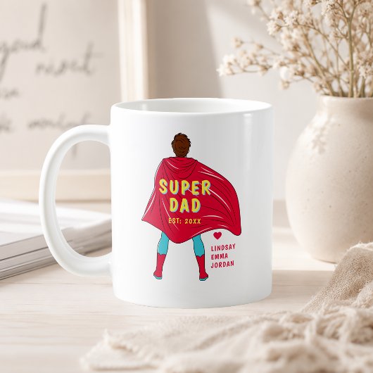 Personalisierter Super-Daddy-Becher | Benutzerdefi Kaffeetasse