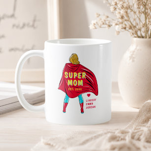 Personalisierter Super-Mama-Becher Individuelle Kaffeetasse