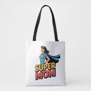 Personalisierter Super-Mom-Superheldin-Muttertag Tasche