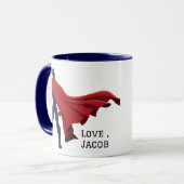 Personalisierter Super-VATER/Bester VATER aller Ze Tasse (Vorderseite Links)