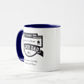 Personalisierter SUPER-Vater Tasse (Vorderseite Links)