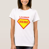 Personalisierter Superheld-Damen-T - Shirt (Vorderseite)