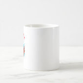 Personalisierter Superhelden-Hasenmädchen-Name & I Kaffeetasse (Mittel)