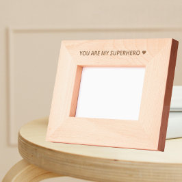 Personalisierter Superherorahmen - Vatertag Geätzte Rahmen