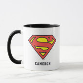 Personalisierter Superman S-Shield | Superman-Logo Tasse (Links)
