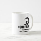 Personalisierter Surfer Kaffeetasse (VorderseiteRechts)